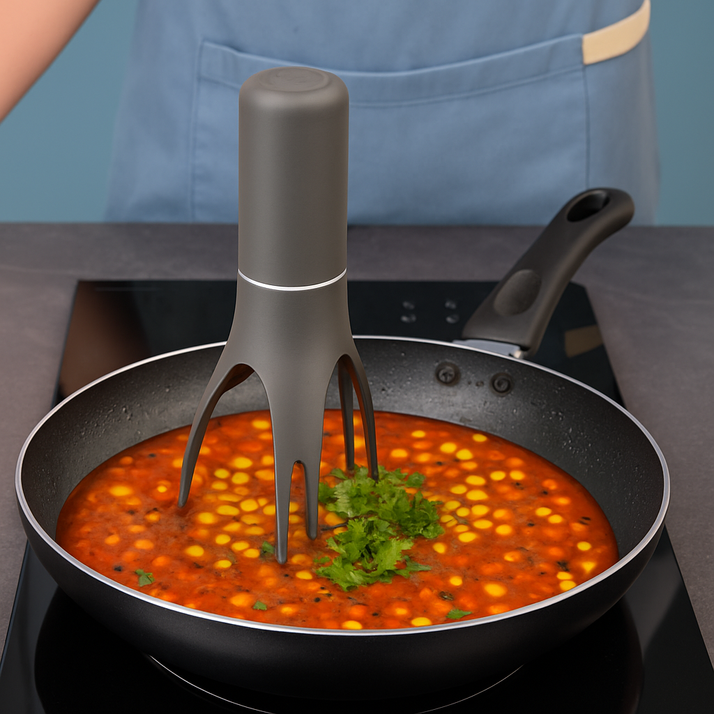 Automatyczne mieszadło do garnka – trójkątna ubijaczka na baterie