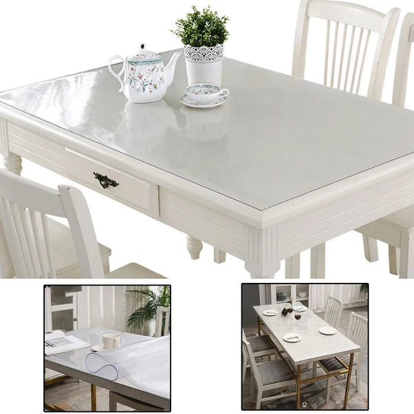 Przezroczysta mata stołowa z PVC – wodoodporna i olejoodporna